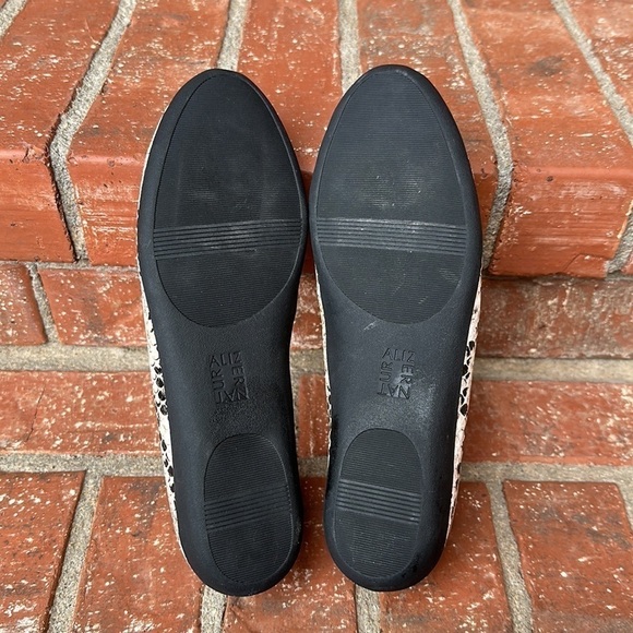 Naturalizer Vivienne Snake Print Python Neutral Leather Ballet Flats Women's 6 - Picture 6 of 8